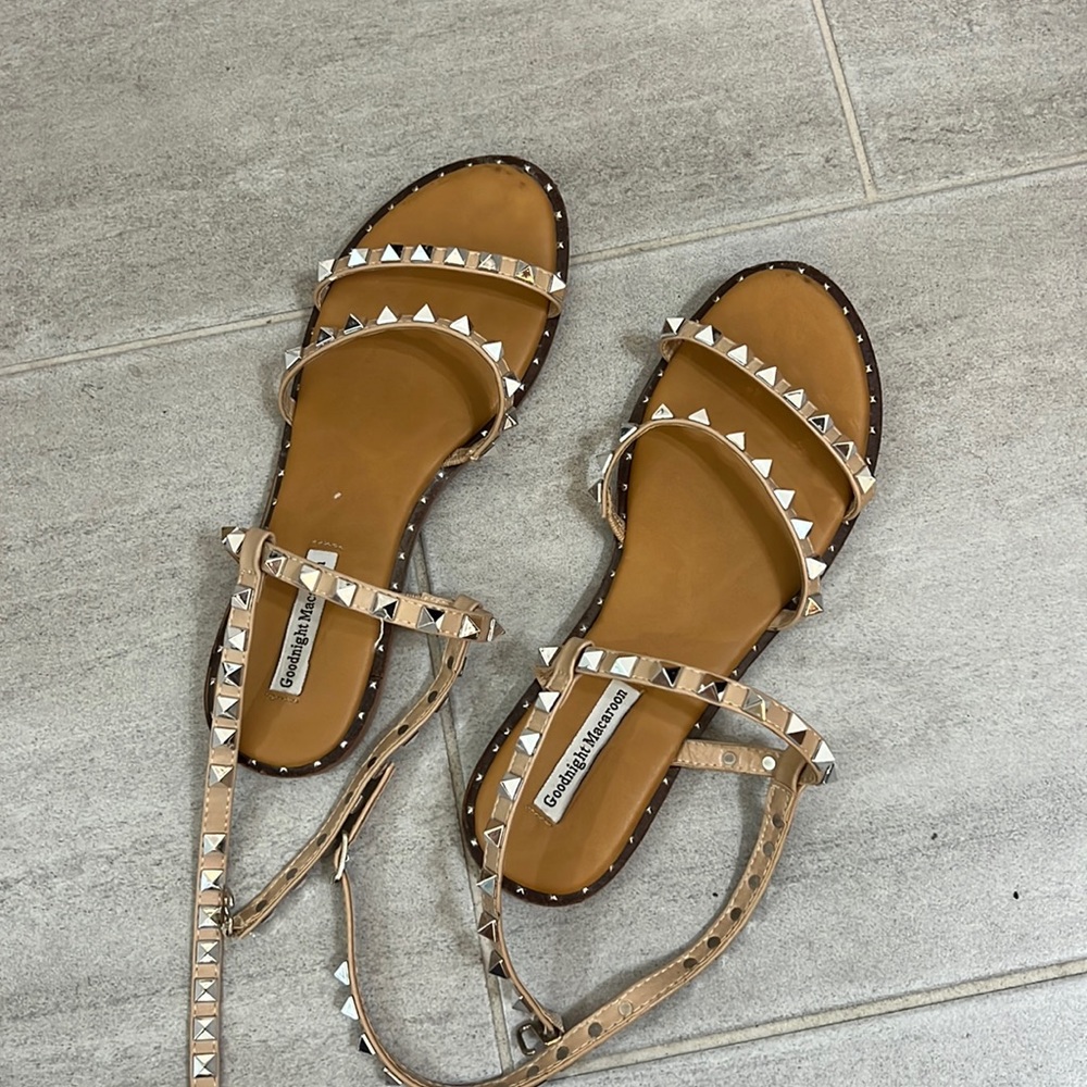 Goodnight Macaron Studded Strap Sandal